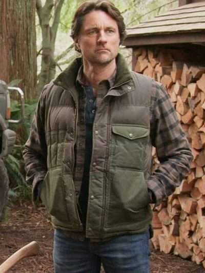Jack Sheridan Virgin River Series Military Green Vest