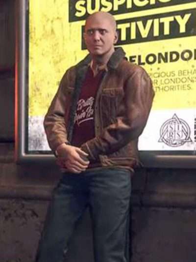 Watch Dogs 3 Shearling Fur Leather Jacket