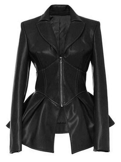 Women Fashion Frock Black Jacket