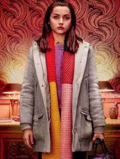 Marta Cabrera Movie Knives Out Grey Coat