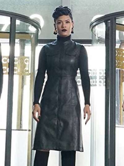 Tv Series The Gifted Reeva Payge Black Sleeveless Coat