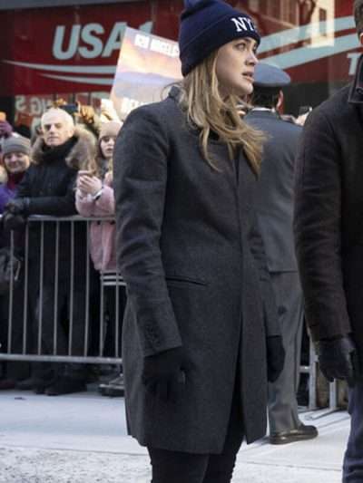 Michaela Stone worn Black Trench Coat in Tv Series Manifest