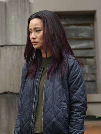 Clarice Fong TV Series The Gifted Quilted Bomber Jacket