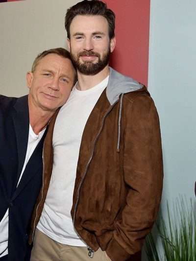 Toronto International Film Festival Chris Evans Brown Leather Jacket