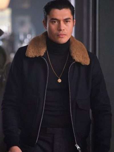 Henry Golding The Gentleman Shearling Jacket