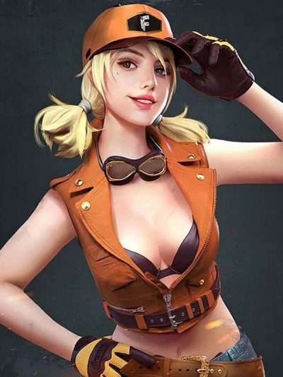 Garena Free Fire Misha Orange Jacket For Womens