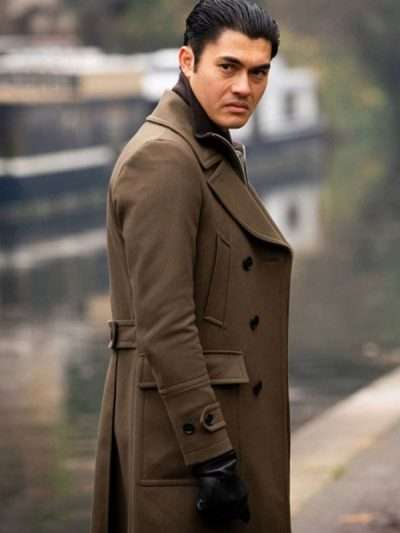 Dry Eye Worn Brown Trench Coat in Movie The Gentleman