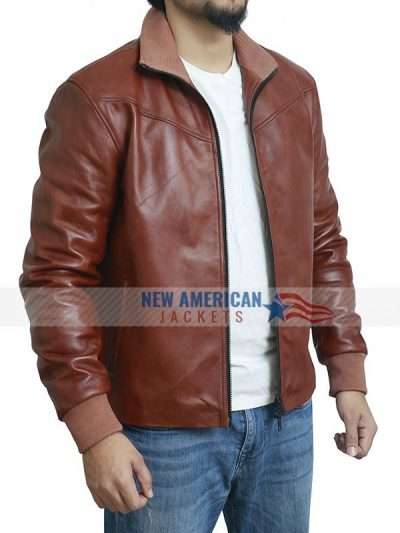 Daniel Craig Knives Out Leather Jacket