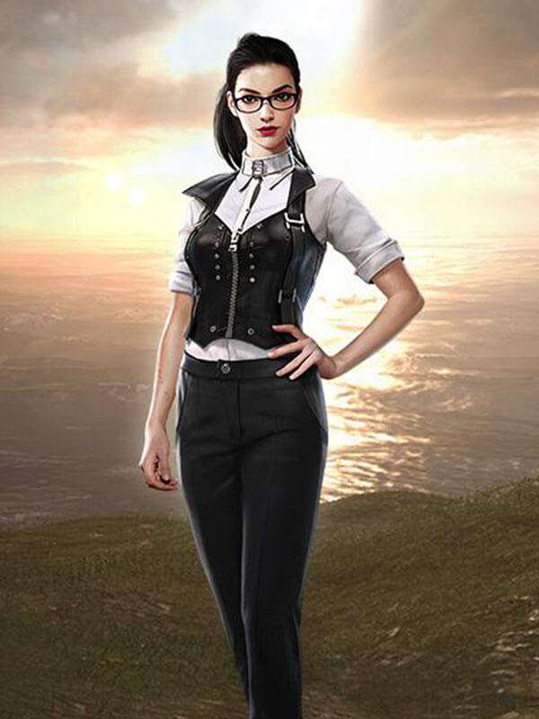 Mobile Game Free Fire Battlegrounds Black Leather Vest