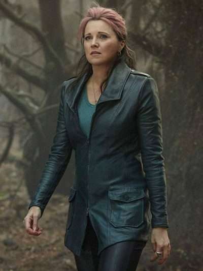 Ash vs Evil Dead Tv Series Lucy Lawless Black Leather Coat