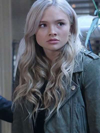 Lauren Strucker TV series The Gifted Suede Leather Biker Jacket