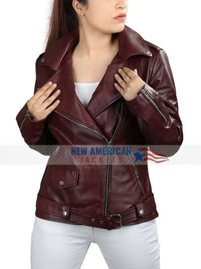 Brando Style Queen Sono Motorcycle Leather Jacket