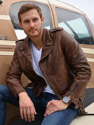 Peter Weber Tv Series The Bachelor Premiere Leather Jacket
