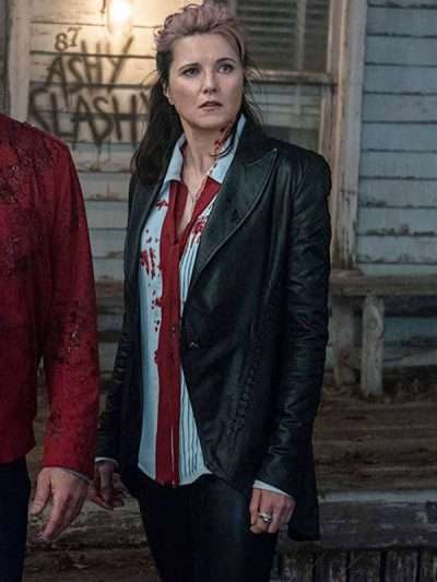 Lucy Lawless Tv Series Ash vs Evil Dead Frock Style Blazer Jacket