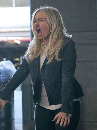 Natalie Alyn Lind TV series The Gifted Black Suede Leather Jacket