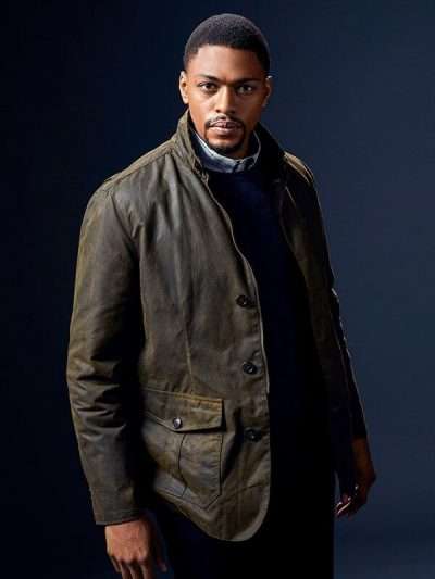 Damien Asante Tv Series The InBetween Distressed Brown Leather Jacket