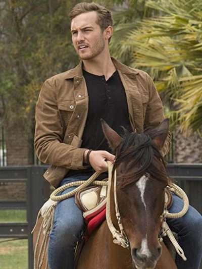 The Bachelor Peter Weber Brown Suede Leather Jacket