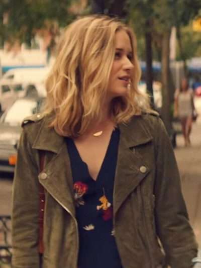 Elizabeth Lail You Suede Leather Jacket for Womens