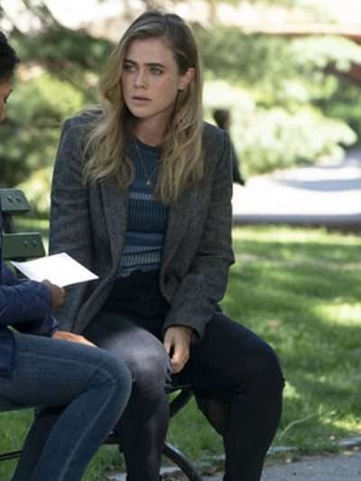 Tv Series Manifest Michaela Stone Wool Trench Coat