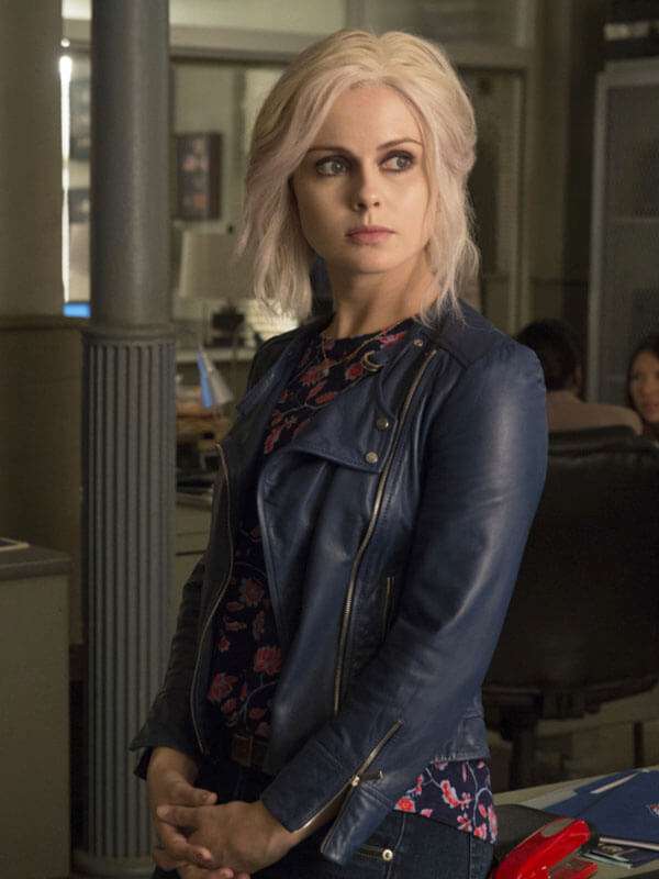 Tv Series iZombie Olivia Moore Blue Leather Jacket