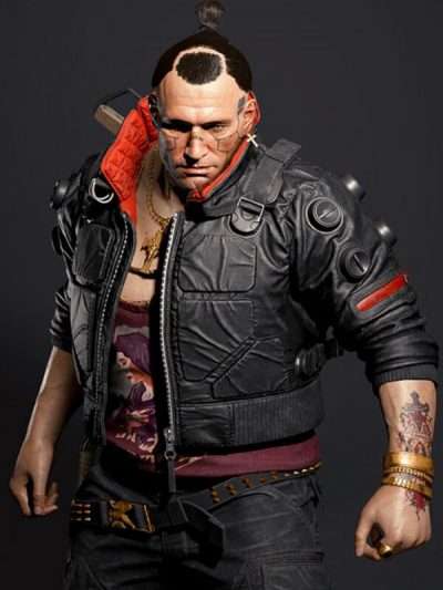 Black Bomber Jacket worn by Jackie Welles in Video Game Cyberpunk 2077