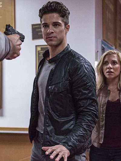 Black Leather Jacket worn by Burdick in TV Series iZombie