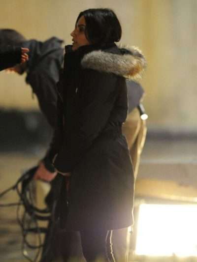 Shearling Cotton Trench Coat worn by Maggie Sawyer in TV Series Supergirl