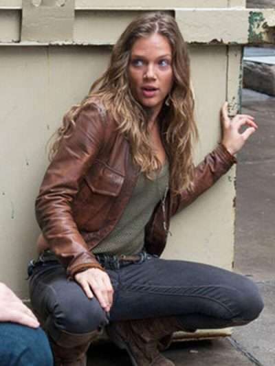 Tracy Spiridakos Revolution Brown Jacket