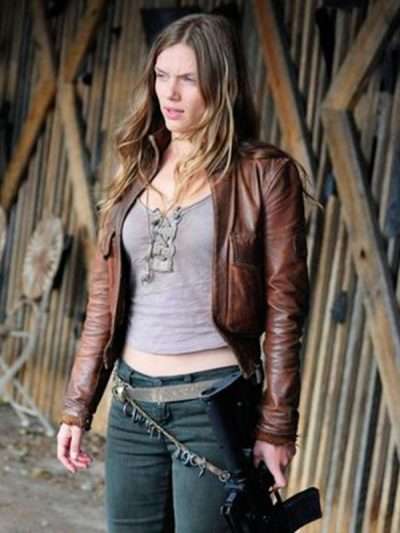 Tracy Spiridakos Revolution Brown Jacket for Women