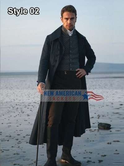 Sanditon Theo James Black Coat