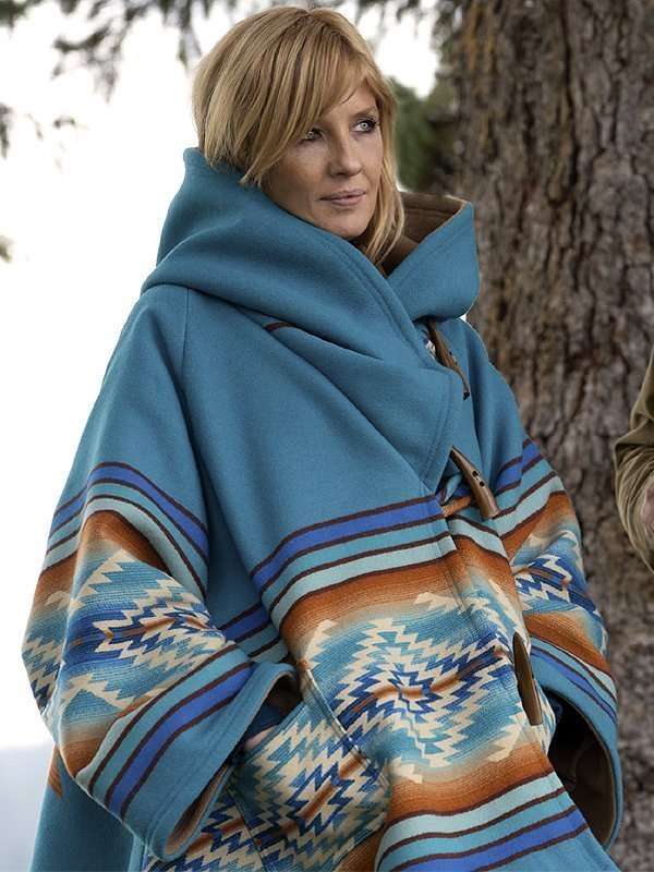 kelly reilly season 3 beth dutton blue coat