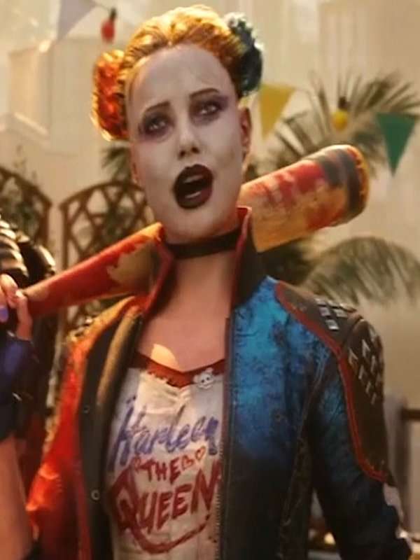 Harley Quinn Suicide Squad Kill the Justice Red and Blue Jacket