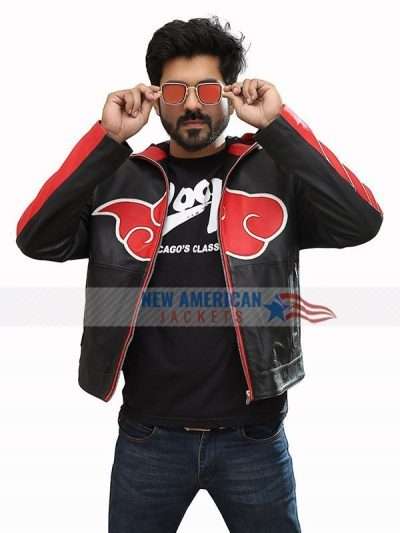 Naruto Akatsuki Hoodie Leather Jacket