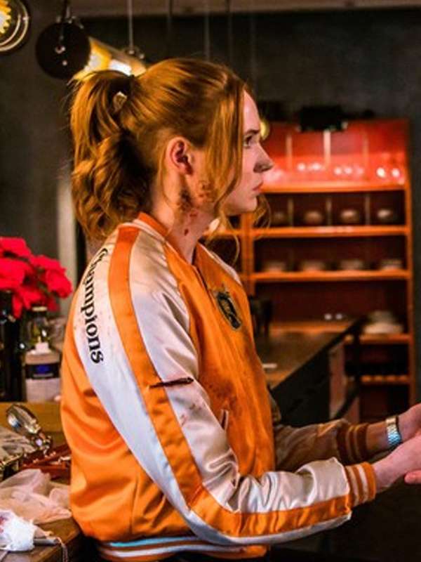 Gunpowder Milkshake 2021 Karen Gillan Bomber Jacket