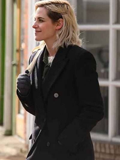 Happiest Season Kristen Stewart Black Coat