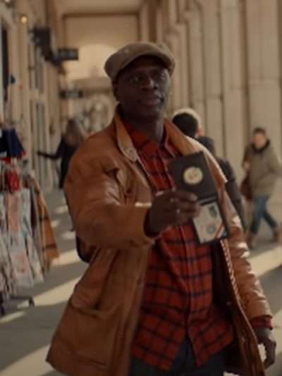 Arsene Lupin Omar Sy Brown Jacket