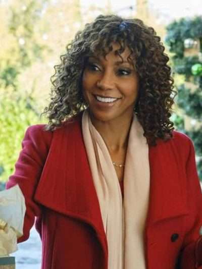 Christmas in Evergreen: Bells Are Ringing Holly Robinson Peete Wool Coat