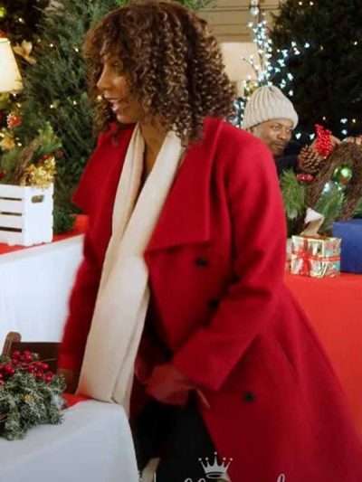 Christmas in Evergreen Bells Are Ringing Holly Robinson Peete Coat