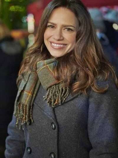 Five Star Christmas Bethany Joy Lenz Wool Grey Peacoat