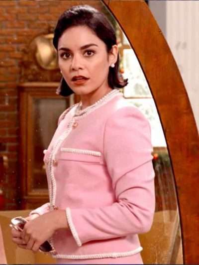 The Princess Switch: Switched Again Vanessa Hudgens Pink Wool Coat