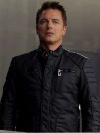 Malcolm Merlyn Arrow Black Leather Jacket