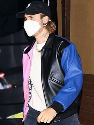 Justin Bieber Tricolor Bomber Jacket