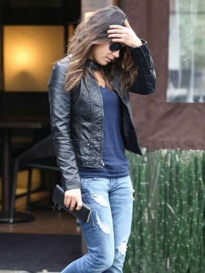 Mila Kunis Leather Jacket