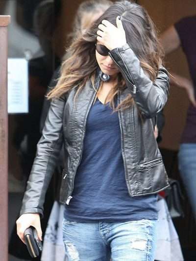 Black Mila Kunis Leather Jacket