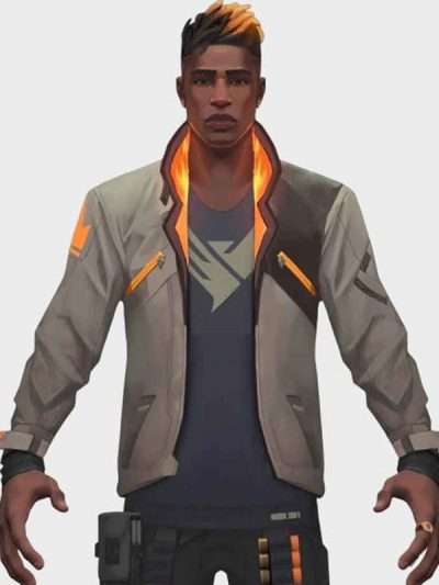 Valorant Phoenix Fiery Leather Jacket