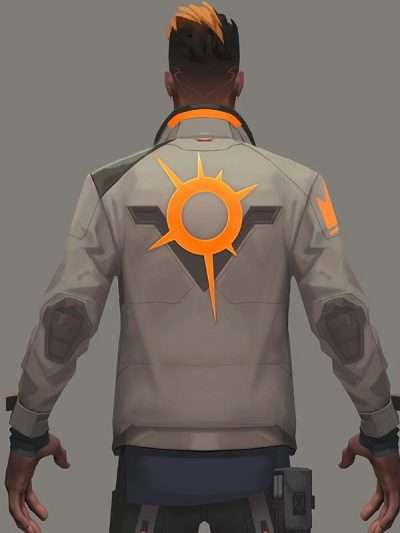 Phoenix Fiery Valorant Leather Jacket