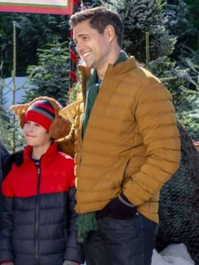 Sam Page A Godwink Christmas Second Chance First Love Puffer Jacket