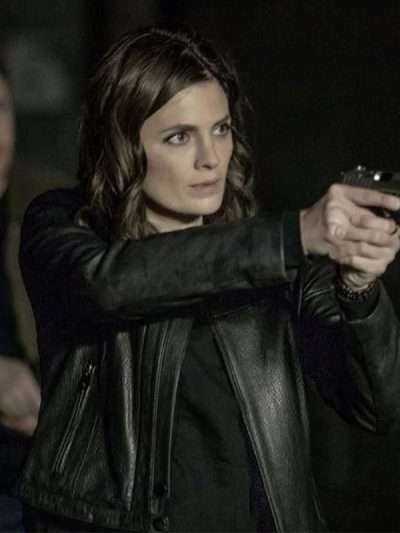 Absentia Emily Byrne Black Leather Jacket