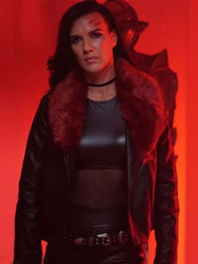 Natalie Burn Acceleration Black Leather Jacket