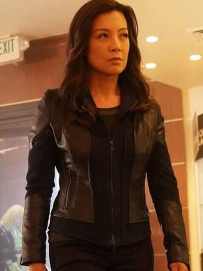 Ming-Na Wen Leather Jacket